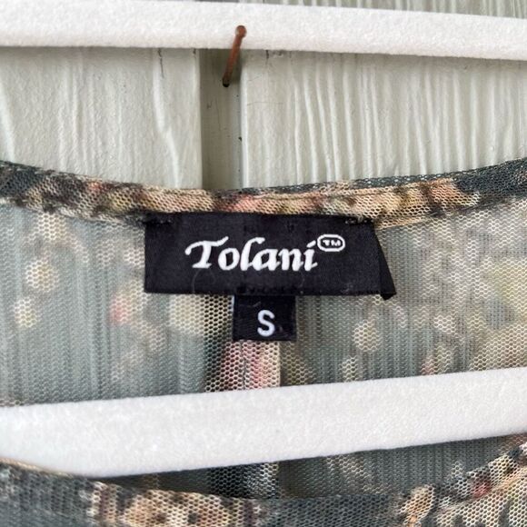 Tolani Sheer Floral Embroidered Maxi Dress - Flexible Sizing - Picture 4 of 12